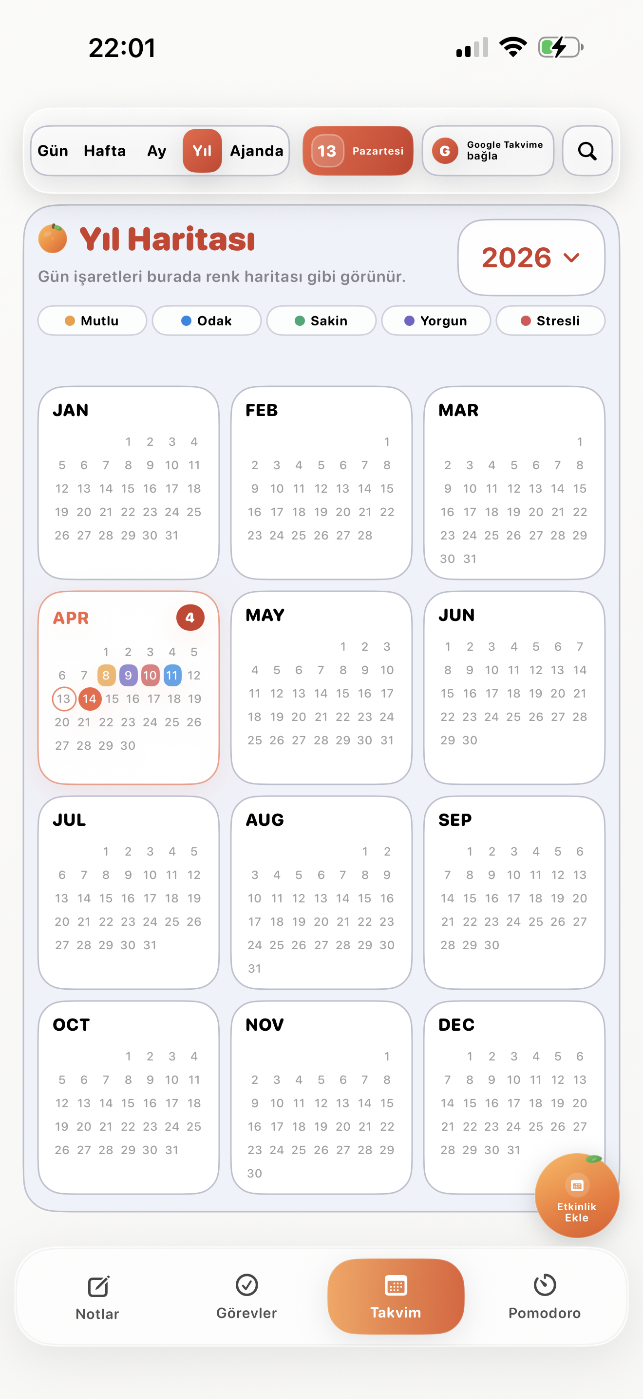 Year map view